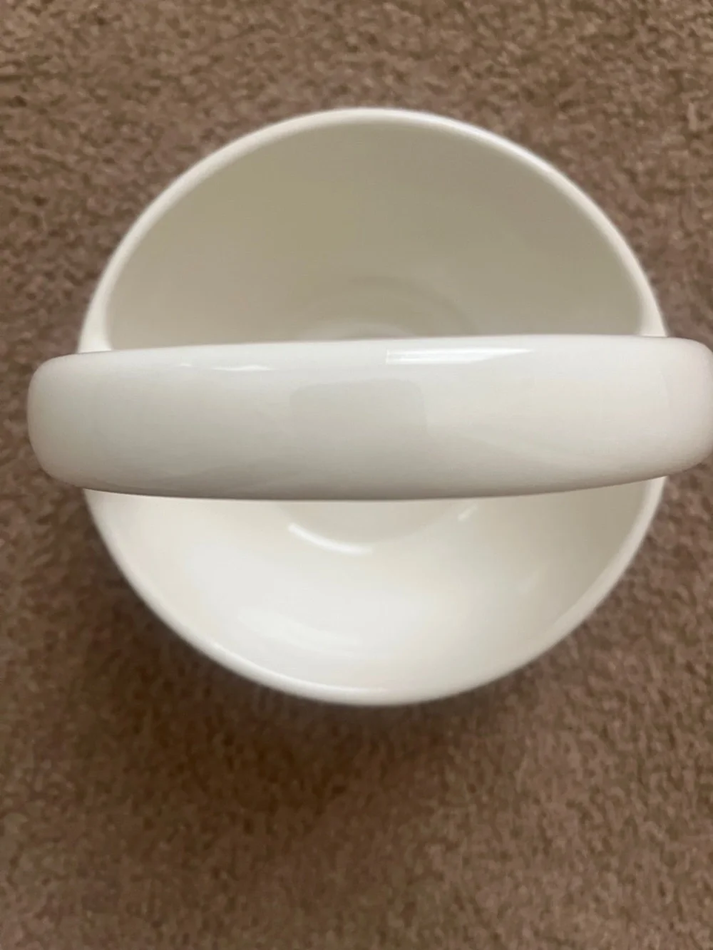 Blossoms and Blooms Happy Easter Ceramic Basket Candy Dish with Handle